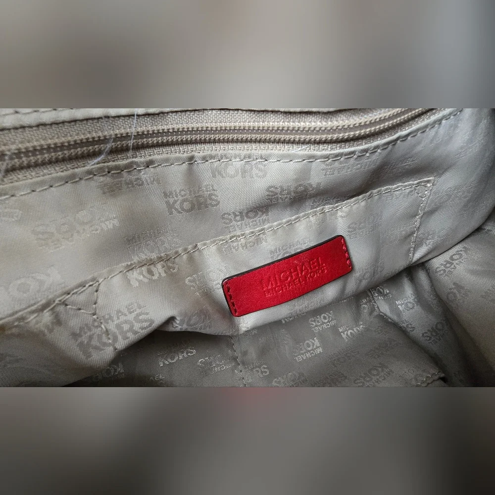 Michael Kors Astor Studded Black Leather X-Large Ring Tote Shoulder Bag EUC! - Picture 9 of 13